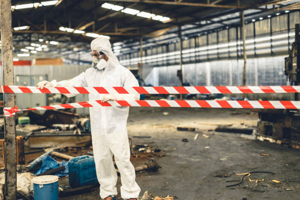 Professional Biohazard technician working in Kingsville, TX